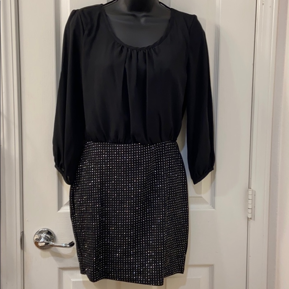 Black Womens dress long sleeves